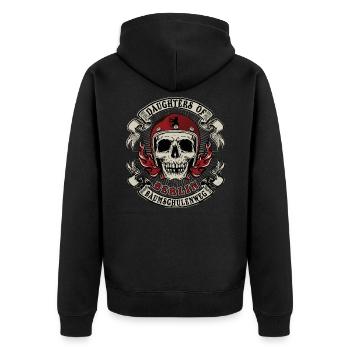 Berlin Baumschulenweg filles de Berlinerin - Veste à capuche bio Premium Unisexe - noir - Dos - Nico (187cm)