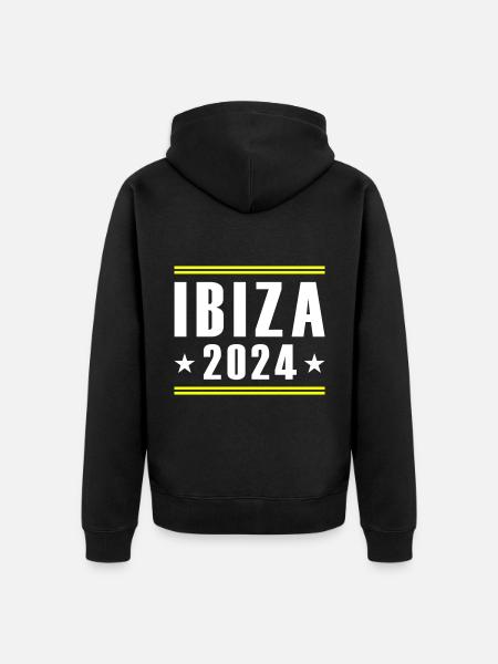 Ibiza 2024 - Unisex Premium Bio Zip Hoodie - Schwarz