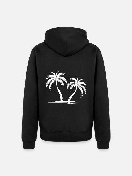 Île Palm - Veste à capuche bio Premium Unisexe - noir