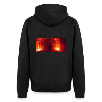 Le bateau de tous les dangers - Veste à capuche bio Premium Unisexe - noir - Dos - Nico (187cm)