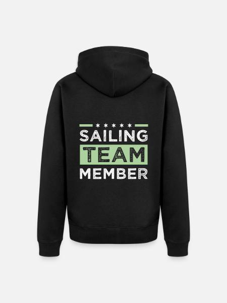Sailing Team - Unisex Premium Organic Zip Hoodie - black