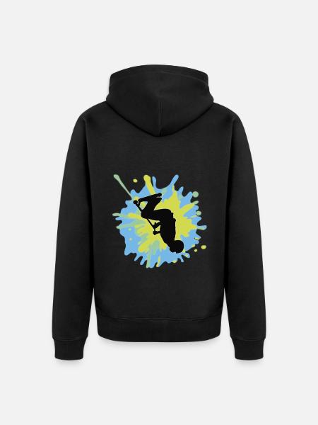 Backflip splash - Veste à capuche bio Premium Unisexe - noir
