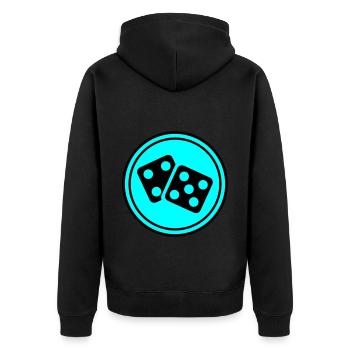 Dice Casino Circle - Veste à capuche bio Premium Unisexe - noir - Dos - Nico (187cm)