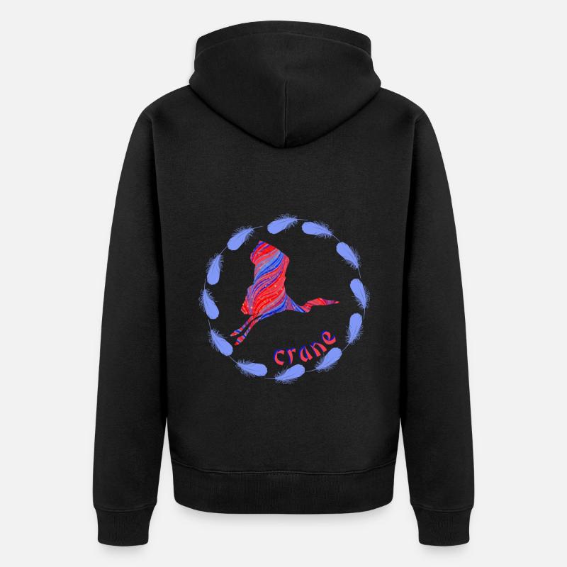 Grue E 279 - Veste à capuche bio Premium Unisexe - noir