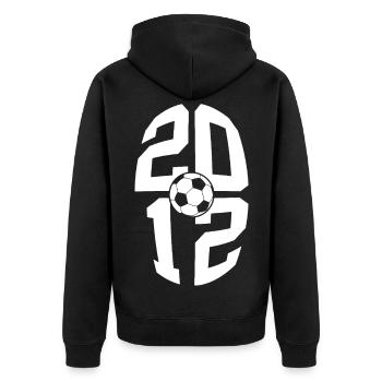 14 ANS DE NAISSANCE 2012 FOOTBALL 14E ANNIVERSAIRE - Veste à capuche bio Premium Unisexe - noir - Dos - Nico (187cm)