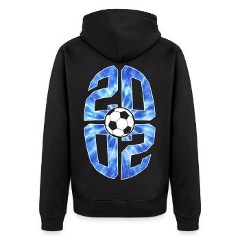 24 ANS NÉ EN 2002 FOOTBALL 24E ANNIVERSAIRE - Veste à capuche bio Premium Unisexe - noir - Dos - Nico (187cm)