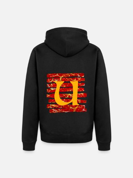 Stripes E 232 U - Unisex Premium Organic Zip Hoodie - black