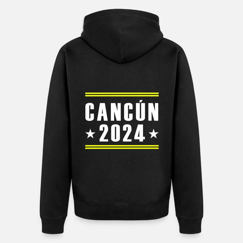 Cancún 2024 - Veste à capuche bio Premium Unisexe - noir