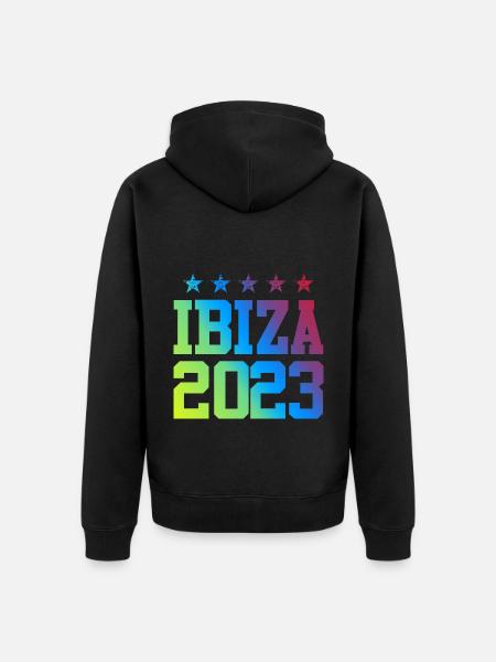 Ibiza 2023 - Unisex Premium Bio Zip Hoodie - Schwarz