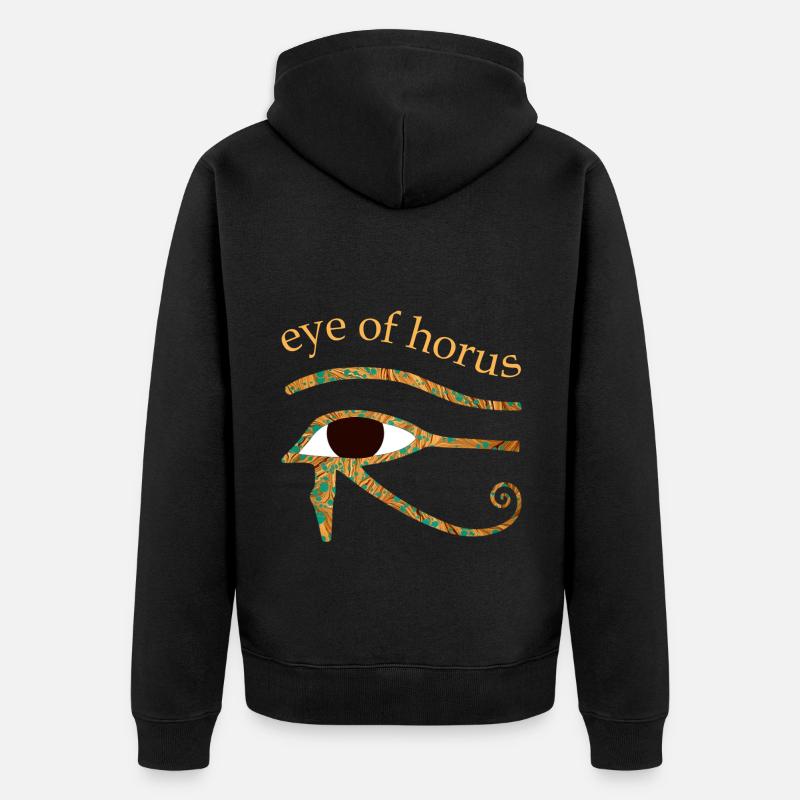Horus Eye E 95 - Veste à capuche bio Premium Unisexe - noir
