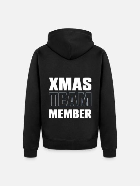 Xmas Team - Unisex Premium Organic Zip Hoodie - black