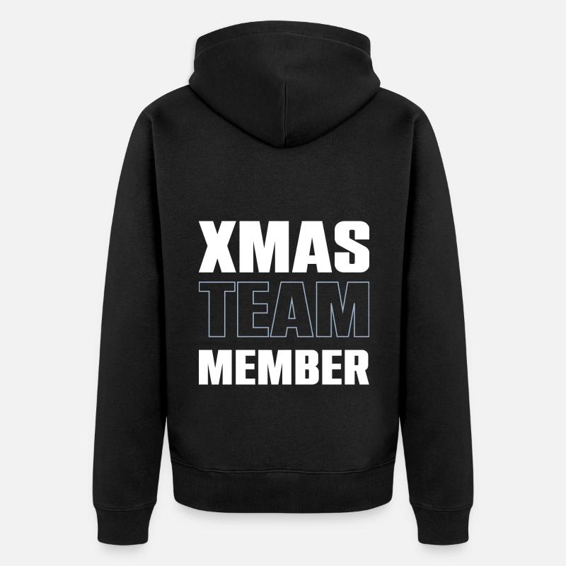 L’équipe de Noël - Veste à capuche bio Premium Unisexe - noir