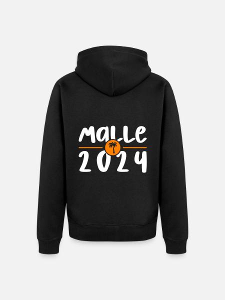 Malle 2024 - Unisex Premium Organic Zip Hoodie - black