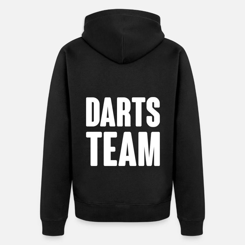 Équipe de fléchettes - Veste à capuche bio Premium Unisexe - noir