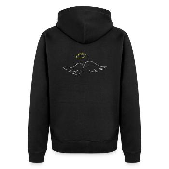 Auréole d'ange - Veste à capuche bio Premium Unisexe - noir - Dos - Nico (187cm)