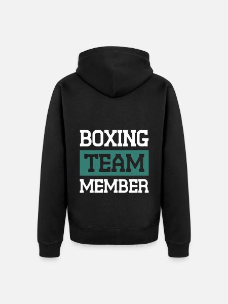 Équipe de boxe - Veste à capuche bio Premium Unisexe - noir