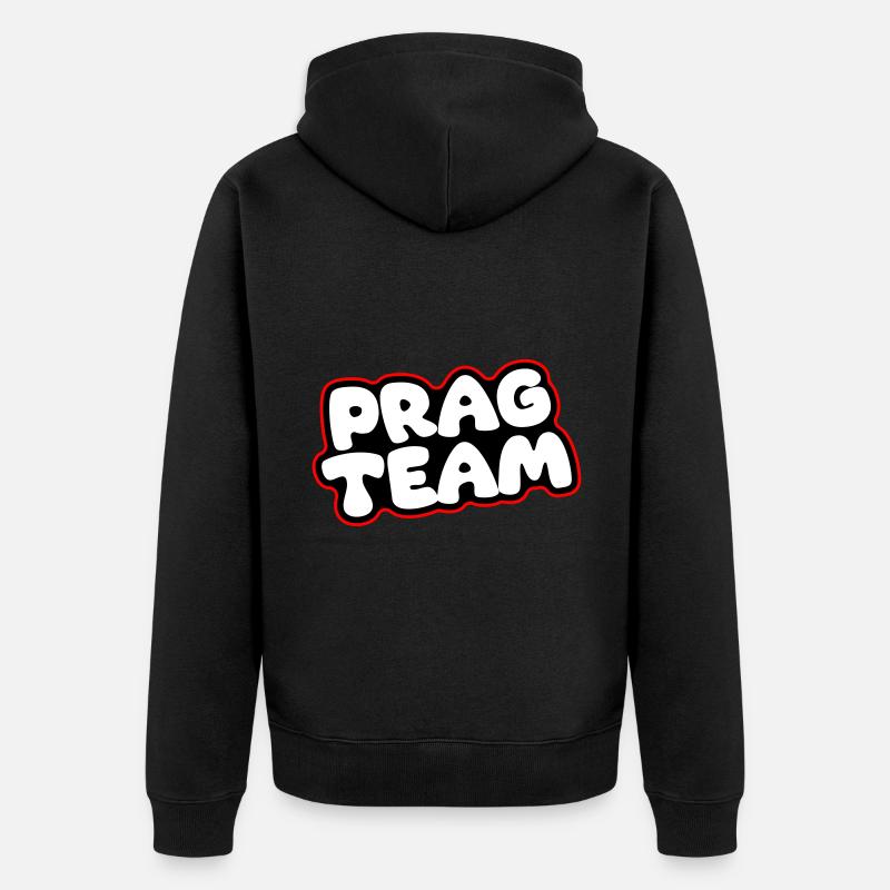 L’équipe de Prague - Veste à capuche bio Premium Unisexe - noir