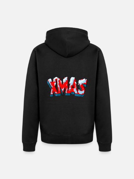 X Mas Outfit - Unisex Premium Organic Zip Hoodie - black