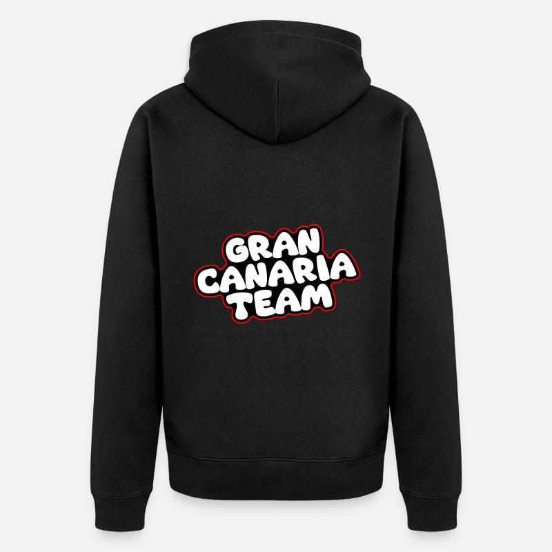 L’équipe de Gran Canaria - Veste à capuche bio Premium Unisexe - noir