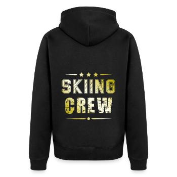 Équipe de ski - Veste à capuche bio Premium Unisexe - noir - Dos - Nico (187cm)