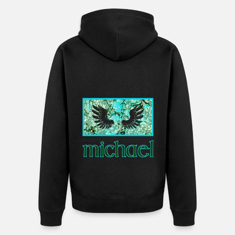michael e 248 - Unisex Premium Bio Zip Hoodie - Schwarz