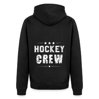 Équipe de hockey - Veste à capuche bio Premium Unisexe - noir - Dos - Nico (187cm)