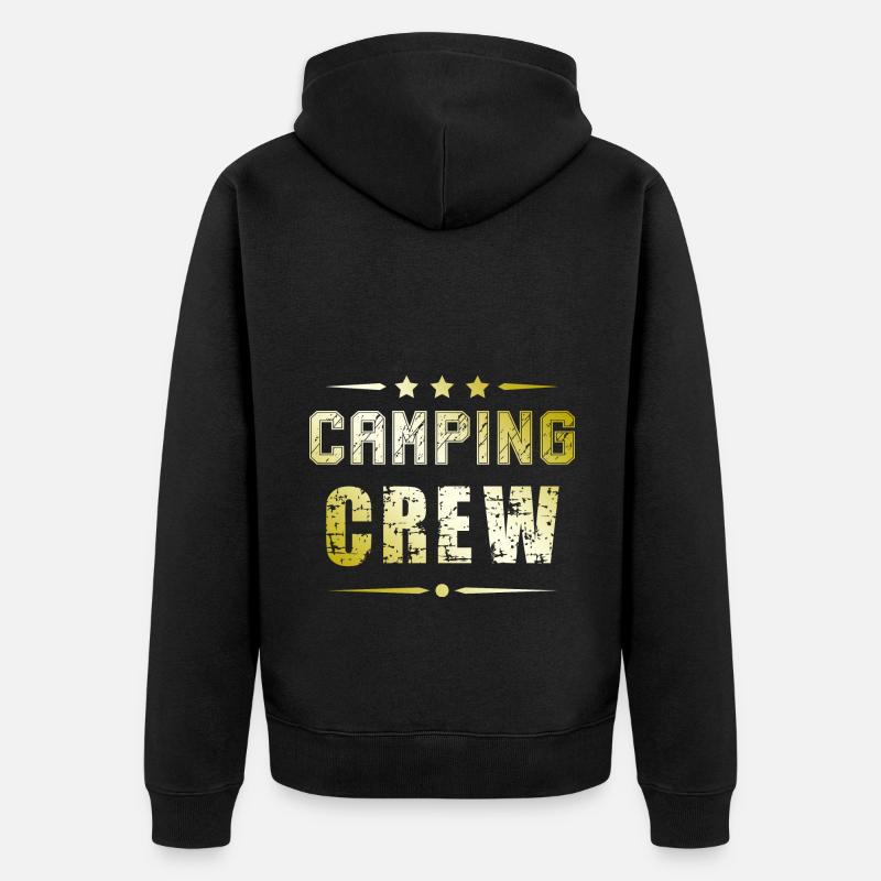 Équipe de camping - Veste à capuche bio Premium Unisexe - noir