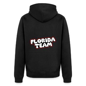 Équipe de Floride - Veste à capuche bio Premium Unisexe - noir - Dos - Nico (187cm)