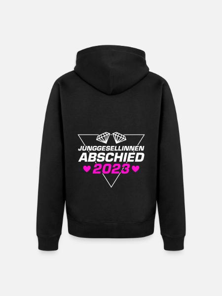 Jga 2023 Junggesellinnenabschied - Unisex Premium Bio Zip Hoodie - Schwarz