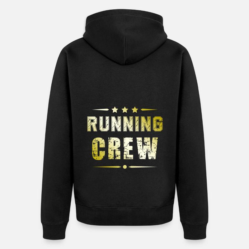 Équipe de course - Veste à capuche bio Premium Unisexe - noir