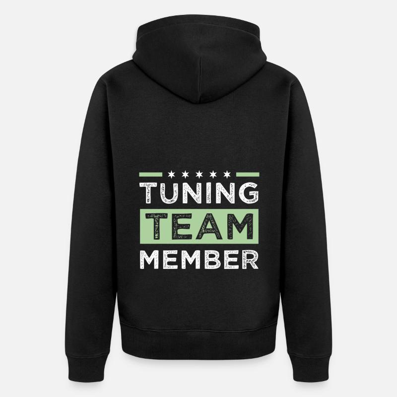 Équipe de tuning - Veste à capuche bio Premium Unisexe - noir