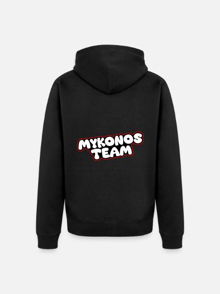 Mykonos Team - Unisex Premium Organic Zip Hoodie - black