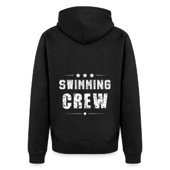 Équipage de natation - Veste à capuche bio Premium Unisexe - noir - Dos - Nico (187cm)