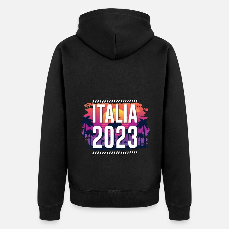 Italie 2023 - Veste à capuche bio Premium Unisexe - noir
