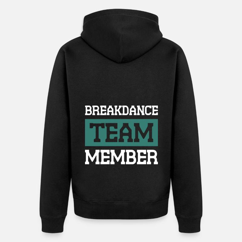 Équipe de breakdance - Veste à capuche bio Premium Unisexe - noir