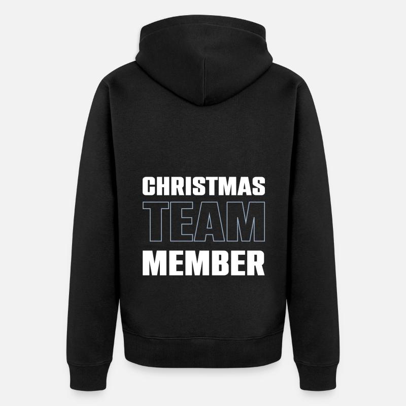 Équipe de Noël - Veste à capuche bio Premium Unisexe - noir