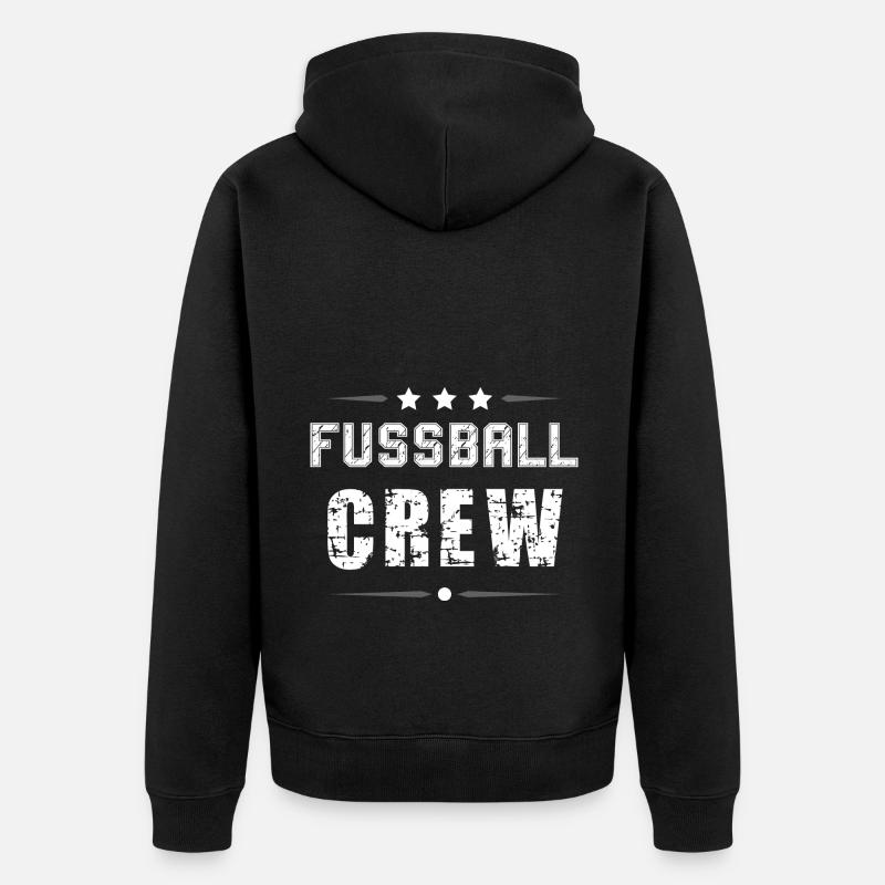 Équipe de football - Veste à capuche bio Premium Unisexe - noir