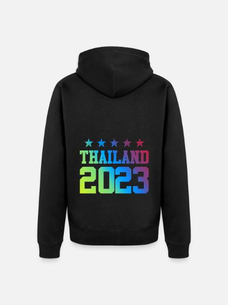 Thaïlande 2023 - Veste à capuche bio Premium Unisexe - noir