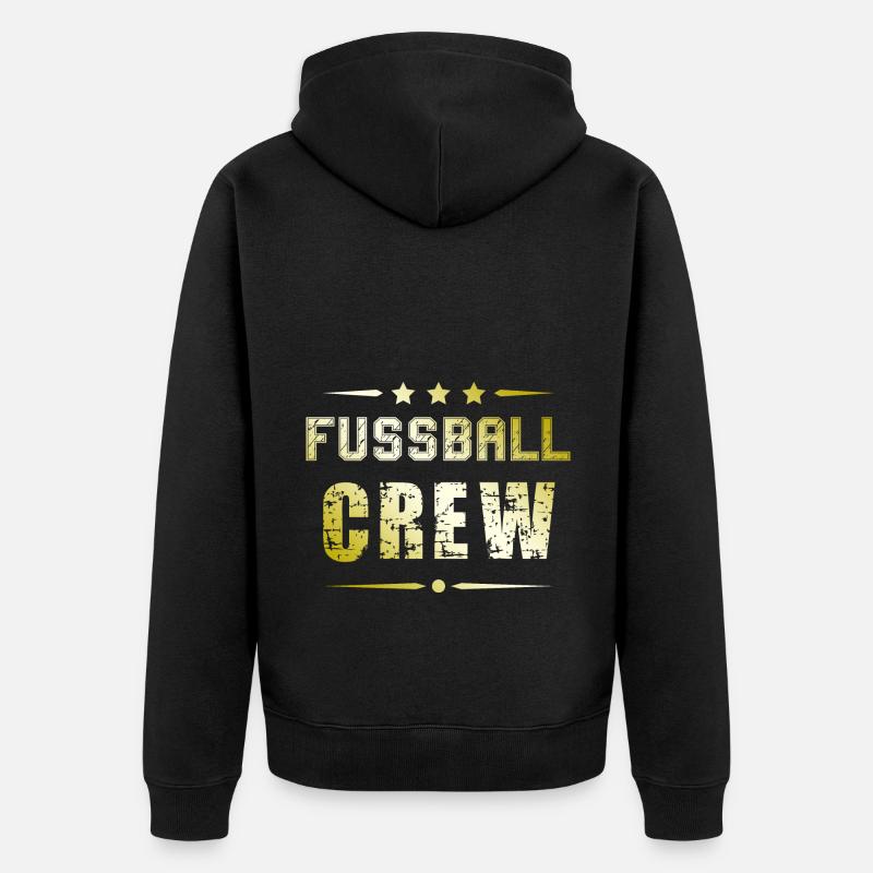Équipe de soccer - Veste à capuche bio Premium Unisexe - noir
