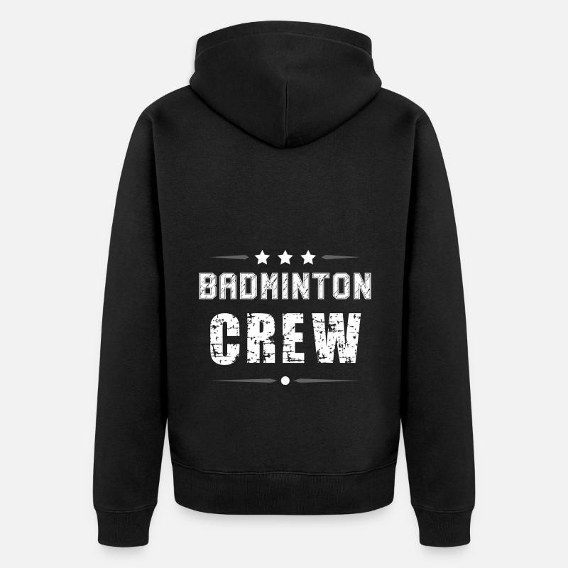 Équipage de badminton - Veste à capuche bio Premium Unisexe - noir