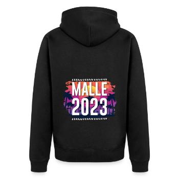 Malle 2023 - Veste à capuche bio Premium Unisexe - noir - Dos - Nico (187cm)