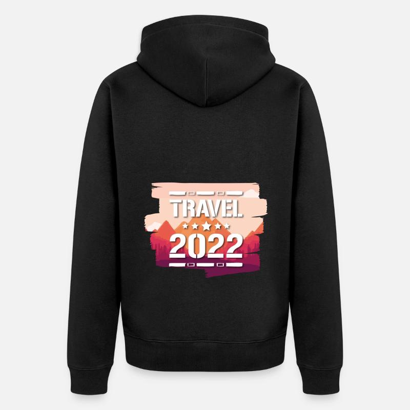Voyage 2022 - Veste à capuche bio Premium Unisexe - noir