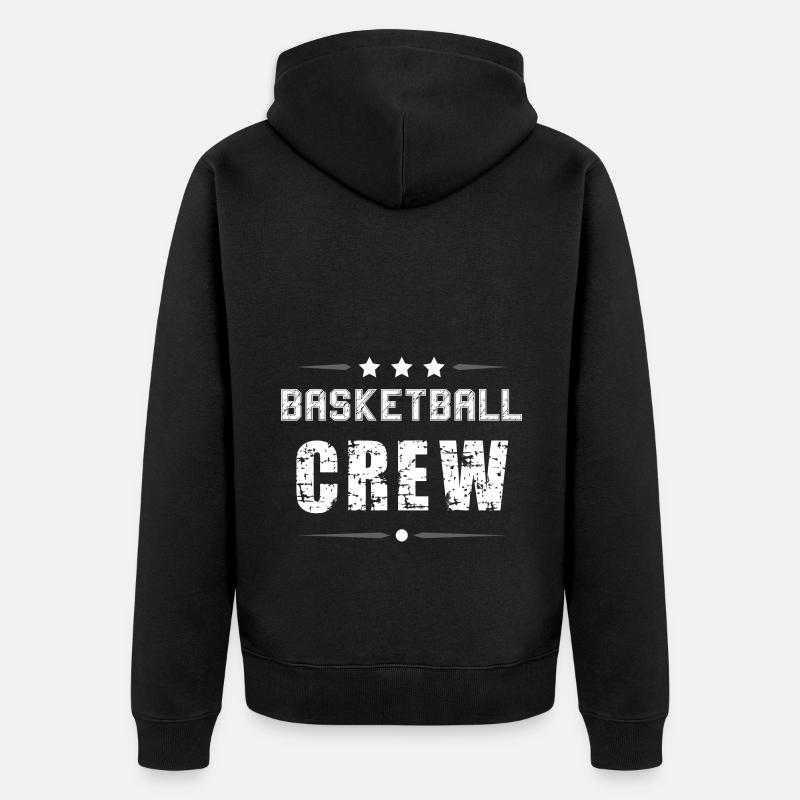 Équipe de basketball - Veste à capuche bio Premium Unisexe - noir