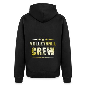 Équipe de volleyball - Veste à capuche bio Premium Unisexe - noir - Dos - Nico (187cm)