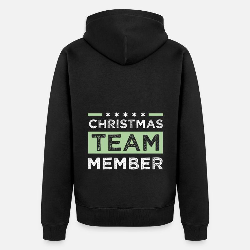 Équipe de Noël - Veste à capuche bio Premium Unisexe - noir