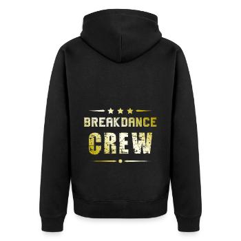 Équipe de breakdance - Veste à capuche bio Premium Unisexe - noir - Dos - Nico (187cm)