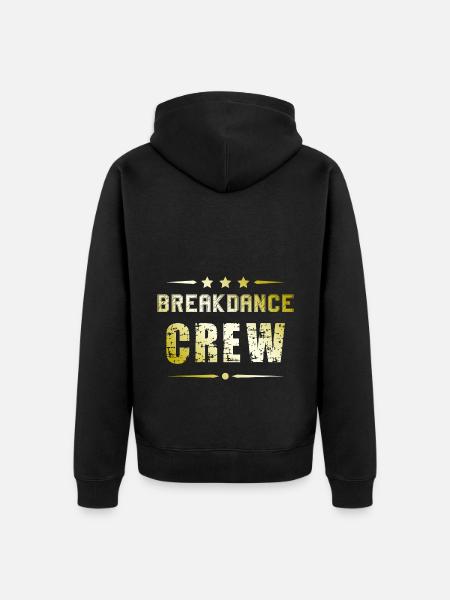 Breakdance Crew - Unisex Premium Organic Zip Hoodie - black