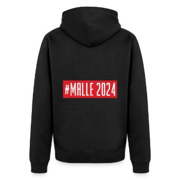 Malle 2024 Team - Unisex Premium Organic Zip Hoodie - black - Back - Nico (187cm)