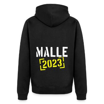 Malle 2023 - Veste à capuche bio Premium Unisexe - noir - Dos - Nico (187cm)