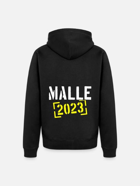 Malle 2023 - Unisex Premium Bio Zip Hoodie - Schwarz